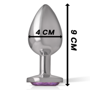 Intense Anal Toys-Plug anale in metallo in Alluminio con Cristallo-Viola, Taglia L 12 Intense Anal Toys-Plug anale in metallo in Alluminio con Cristallo-Viola, Taglia L · Accessori BDSM (imaginea 6)