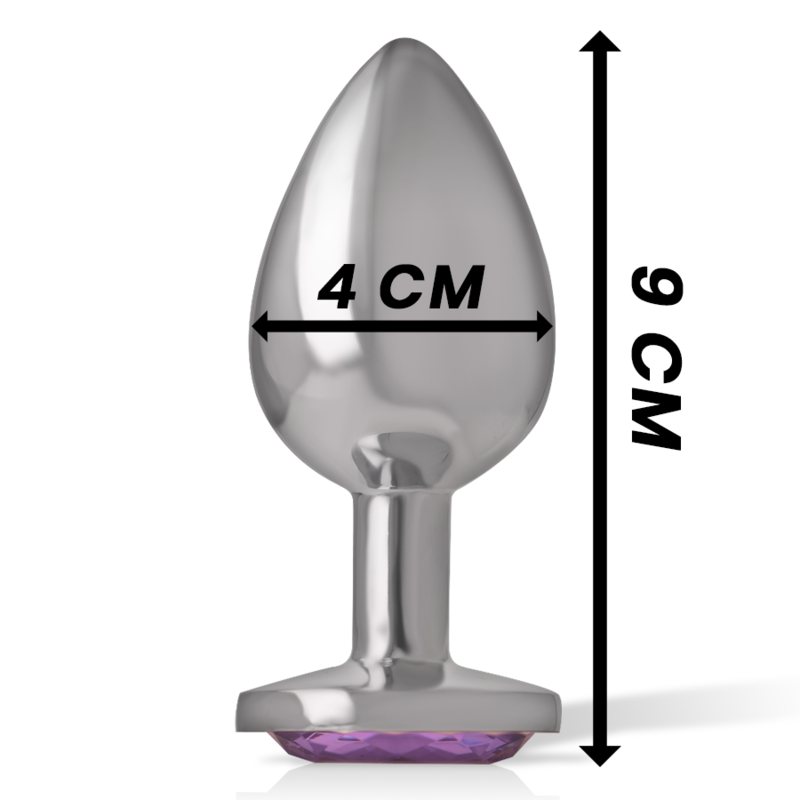 Intense Anal Toys-Plug anale in metallo in Alluminio con Cristallo-Viola, Taglia L 6 Intense Anal Toys-Plug anale in metallo in Alluminio con Cristallo-Viola, Taglia L · Accessori BDSM (imaginea 6)