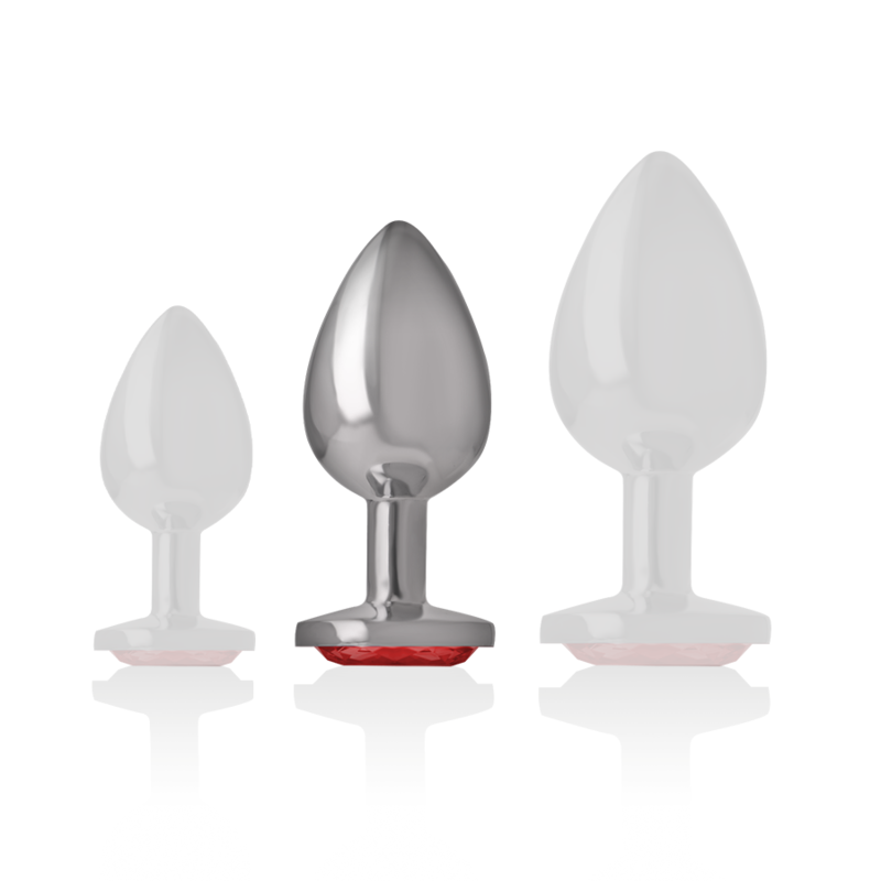 Intense Anal Toys-Spina anale in metallo con cristallo Rosso, M 3 Intense Anal Toys-Spina anale in metallo con cristallo Rosso, M · Accessori BDSM (imaginea 3)
