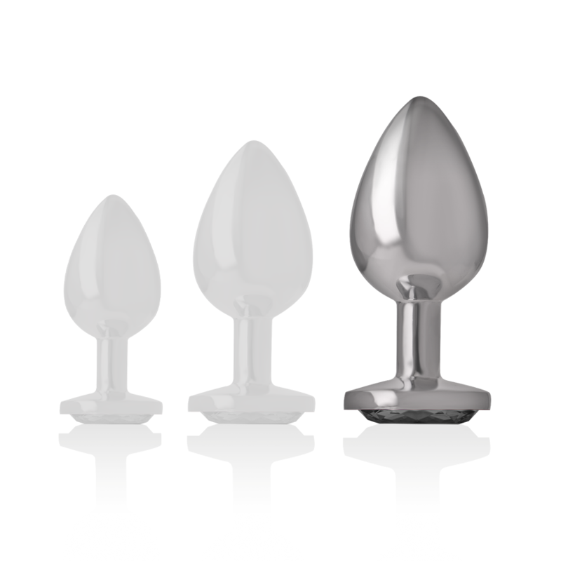 Intense-Plug anale in metallo con pietra decorativa · Accessori BDSM (immagine 8)