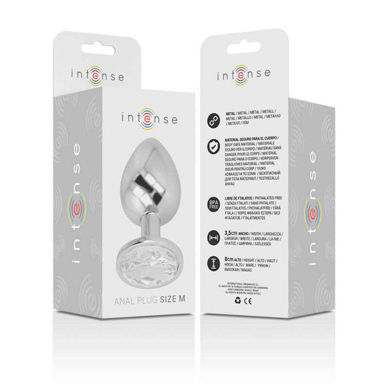 Intense Anal Toys-Plug anale in metallo Alluminio con Cristallo 2 Intense Anal Toys-Plug anale in metallo Alluminio con Cristallo · Accessori BDSM (immagine 2)