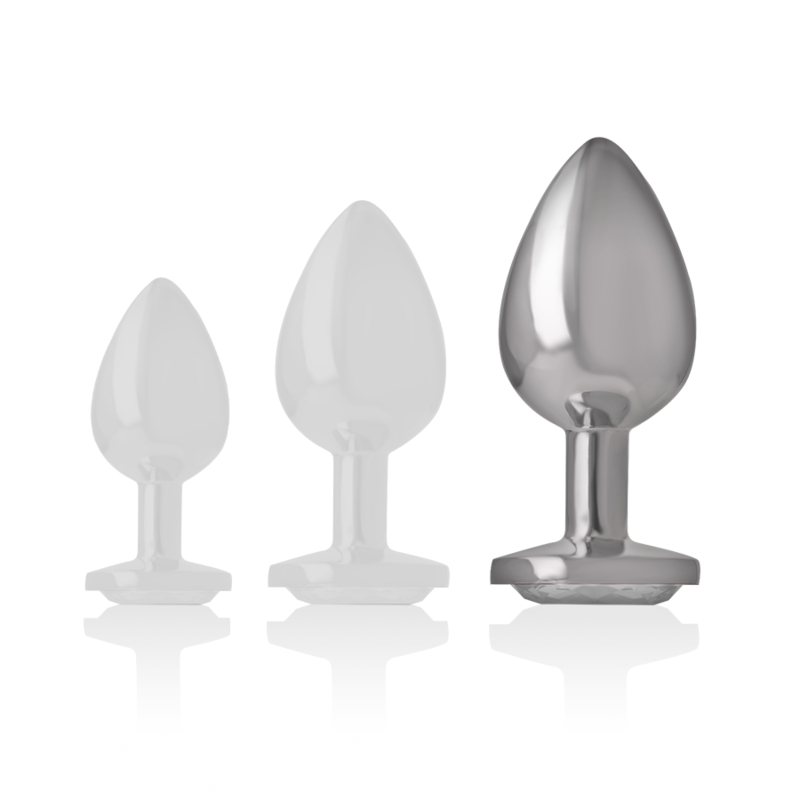 Intense Anal Toys-Plug anale in metallo Alluminio con Cristallo-Argento, Taglia L 6 Intense Anal Toys-Plug anale in metallo Alluminio con Cristallo-Argento, Taglia L · Accessori BDSM (imaginea 6)