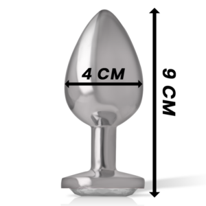 Intense Anal Toys-Plug anale in metallo Alluminio con Cristallo-Argento, Taglia L 10 Intense Anal Toys-Plug anale in metallo Alluminio con Cristallo-Argento, Taglia L · Accessori BDSM (imaginea 4)