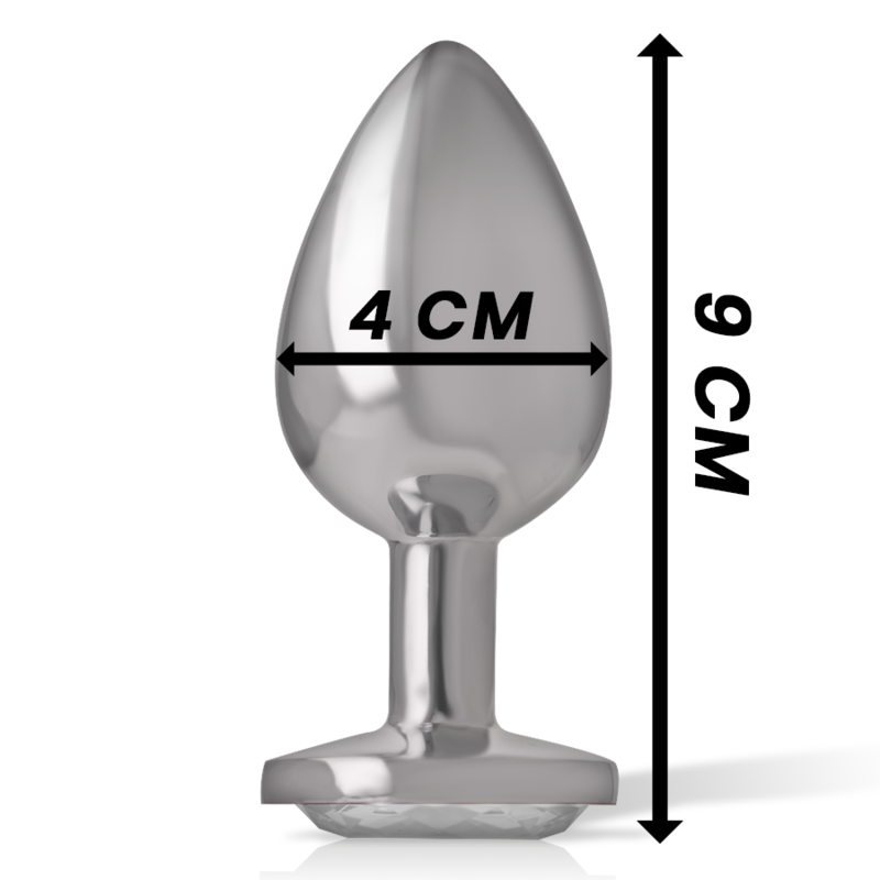 Intense Anal Toys-Plug anale in metallo Alluminio con Cristallo-Argento, Taglia L 4 Intense Anal Toys-Plug anale in metallo Alluminio con Cristallo-Argento, Taglia L · Accessori BDSM (imaginea 4)