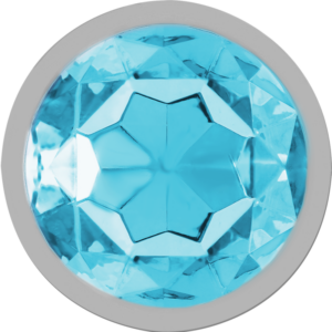 Intense Anal Toys-Plug anale in metallo con Cristallo Blu, Taglia S · Accessori BDSM (imaginea 6)