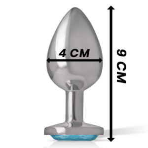 Intense Anal Toys-Plug anale Metallo con Cristallo Blu 10 Intense Anal Toys-Plug anale Metallo con Cristallo Blu · Accessori BDSM (imaginea 4)