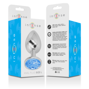 Intense Anal Toys-Plug anale Metallo con Cristallo Blu 9 Intense Anal Toys-Plug anale Metallo con Cristallo Blu · Accessori BDSM (imaginea 3)