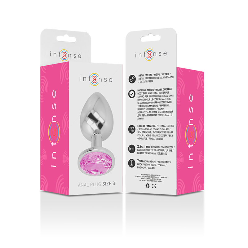 Intense Anal Toys-Plug anale in metallo alluminio con cristallo Rosa-Taglia S 4 Intense Anal Toys-Plug anale in metallo alluminio con cristallo Rosa-Taglia S · Accessori BDSM (imaginea 4)