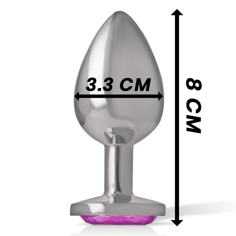 Intense Anal Toys-Plug anale in metallo alluminio con cristallo Rosa-Taglia M 2 Intense Anal Toys-Plug anale in metallo alluminio con cristallo Rosa-Taglia M · Accessori BDSM (imaginea 2)