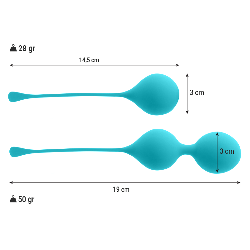 Intense Health Kegel-Set Palline vaginali Kendall Silicone 15 Intense Health Kegel-Set Palline vaginali Kendall Silicone · Giocattoli anali (imaginea 5)