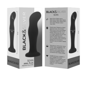 Black&silver-Sean Plug anale Premium Silicone Nero 10 Black&silver-Sean Plug anale Premium Silicone Nero — BLACK&SILVER · Accessori BDSM (imaginea 4)