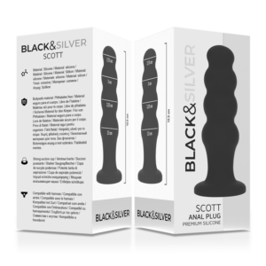 Black&silver-Scott Premium Silicone Plug anale Nero — BLACK&SILVER · Accessori BDSM (immagine 4)