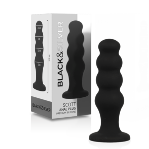 Black&silver-Scott Premium Silicone Plug anale Nero — BLACK&SILVER · Accessori BDSM (immagine 5)