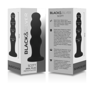 Black&silver-Scott Premium Silicone Plug anale Nero — BLACK&SILVER · Accessori BDSM (immagine 6)