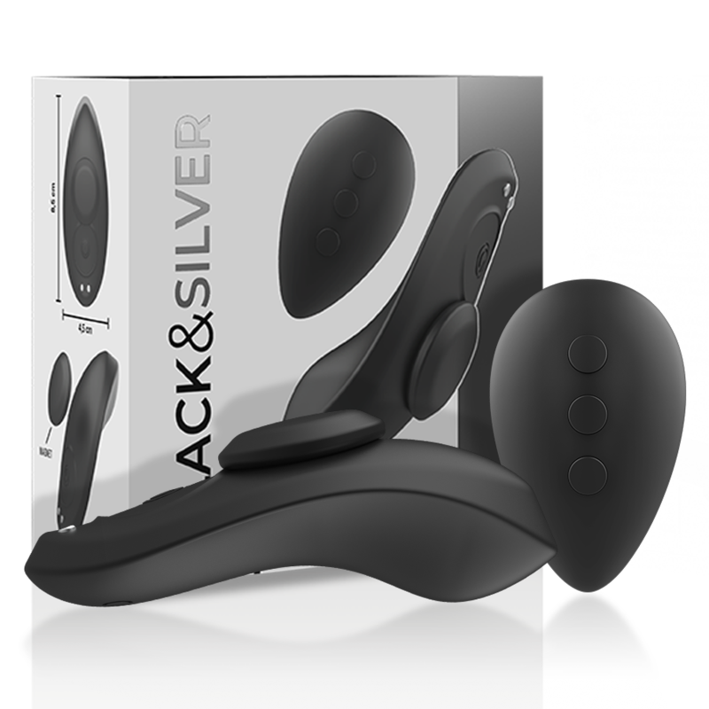 Black&silver-Preston vibratore ricaricabile in silicone 3 Black&silver-Preston vibratore ricaricabile in silicone — BLACK&SILVER · Giocattoli anali (imaginea 3)
