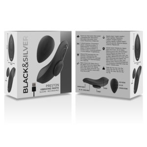Black&silver-Preston vibratore ricaricabile in silicone 15 Black&silver-Preston vibratore ricaricabile in silicone — BLACK&SILVER · Giocattoli anali (imaginea 7)