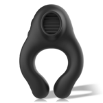 Black&silver-Anello vibrante in silicone, 3 motori, ricaricabile — BLACK&SILVER · Anelli & Guaine per pene
