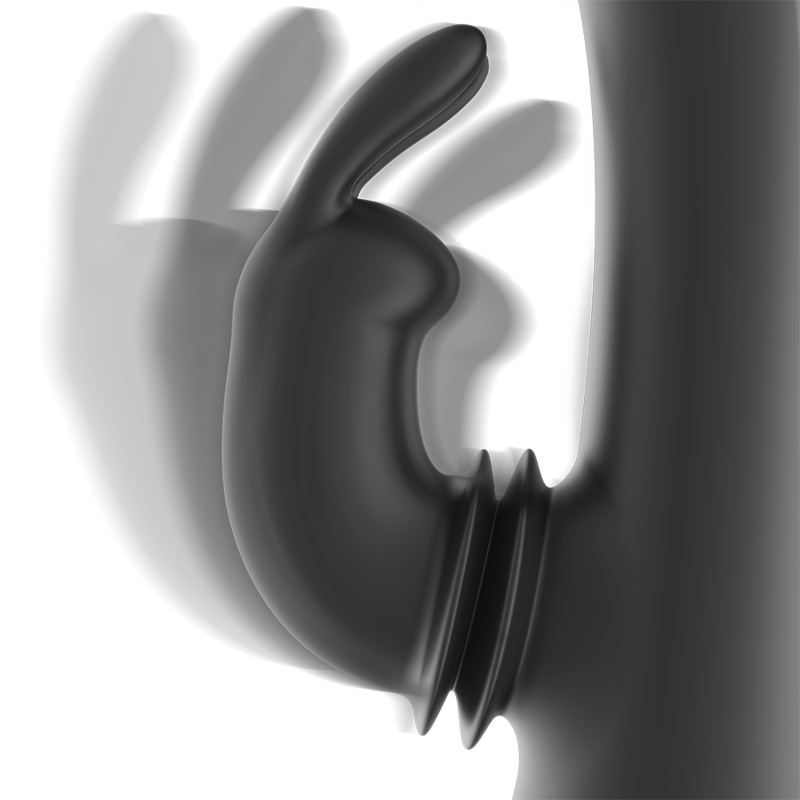 Black&silver-Dj. Adam Vibratore Rabbit Silicone Ricaricabile — BLACK&SILVER · Vibratori (immagine 3)