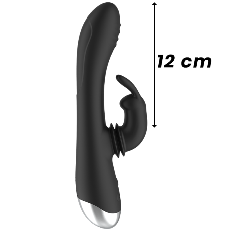 Black&silver-Dj. Adam Vibratore Rabbit Silicone Ricaricabile — BLACK&SILVER · Vibratori (immagine 10)