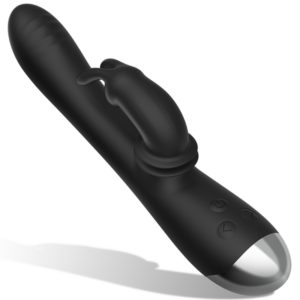 Black&silver-Dj. Adam Vibratore Rabbit Silicone Ricaricabile — BLACK&SILVER · Vibratori (immagine 7)