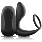Black&silver-Massaggio anale con telecomando ricaricabile in silicone — BLACK&SILVER · Giocattoli anali