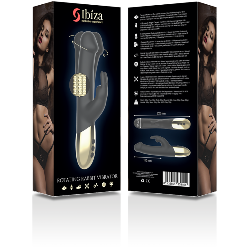 Ibiza Technology-Vibratore Rabbit Rotativo-Silicio, 10 velocità, USB 10 Ibiza Technology-Vibratore Rabbit Rotativo-Silicio, 10 velocità, USB · Vibratori (imaginea 10)