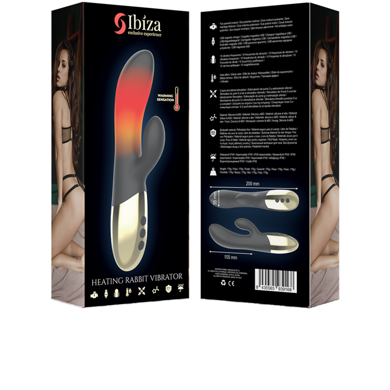 Ibiza Technology-Rabbit Vibratore Riscaldatore-Silicio, 10 velocità 10 Ibiza Technology-Rabbit Vibratore Riscaldatore-Silicio, 10 velocità · Vibratori (imaginea 10)