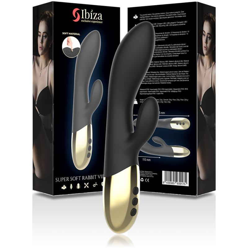 Ibiza Technology-Vibratore Rabbit Super Soft-Silicone, 10 velocità · Vibratori (immagine 8)