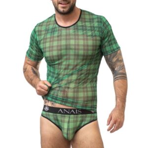 Anais Men-Magico Maglietta Maschile di Lycra in Quadrato 2 Anais Men-Magico Maglietta Maschile di Lycra in Quadrato · Intimo uomo