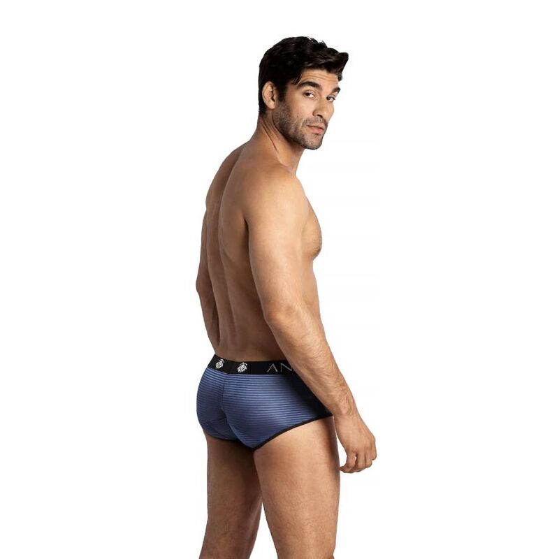 Anais Men-Naval Boxer Brief Tulle con strisce satinate 1 Anais Men-Naval Boxer Brief Tulle con strisce satinate — ANAIS LUXURY LINGERIE · Intimo uomo (imaginea 2)