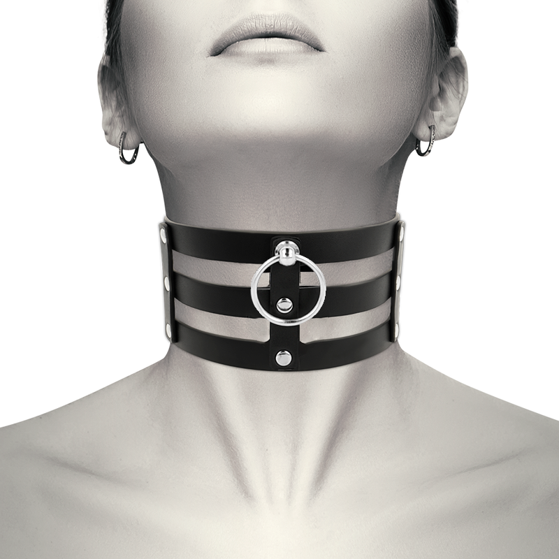 Coquette Accessories-Coquette Chic Desire Choker Pelle Vegana · Bondage & Manette (imaginea 7)