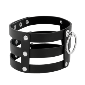 Coquette Accessories-Coquette Chic Desire Choker Pelle Vegana · Bondage & Manette (imaginea 5)