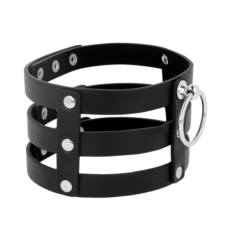 Coquette Accessories-Coquette Chic Desire Choker Pelle Vegana · Bondage & Manette (imaginea 5)