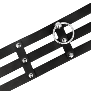 Coquette Accessories-Coquette Chic Desire Choker Pelle Vegana · Bondage & Manette (imaginea 4)