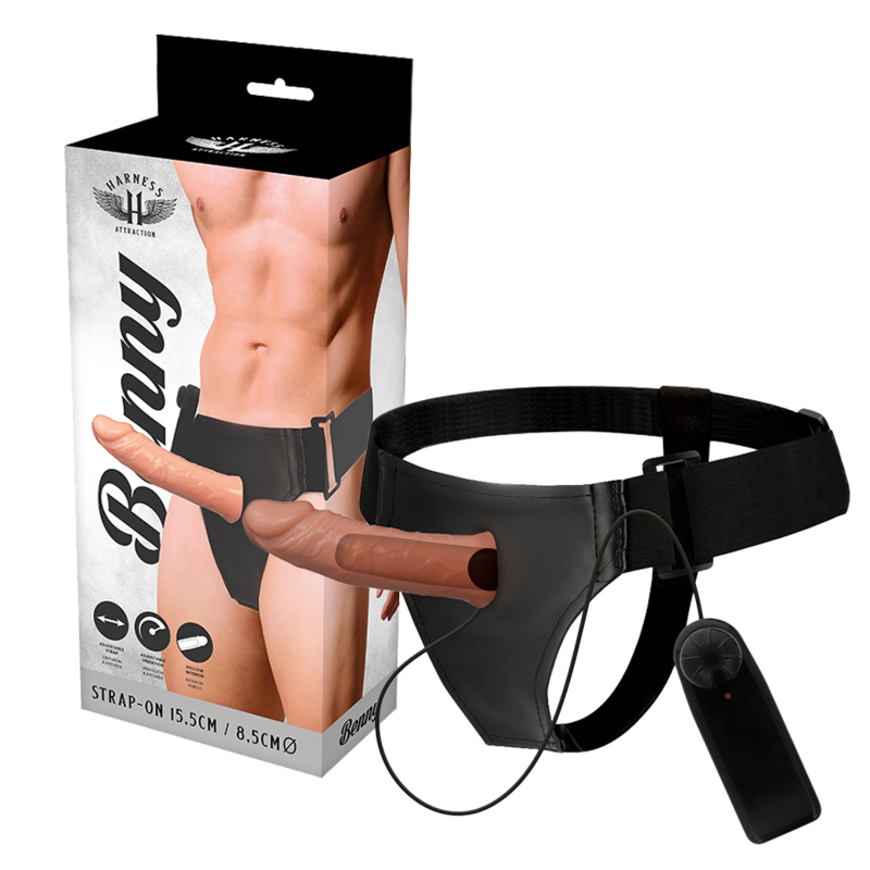 Harness Attraction-Rnes Hollow Benny con Vibratore 15 cm -o- 4.5 cm 7 Harness Attraction-Rnes Hollow Benny con Vibratore 15 cm -o- 4.5 cm · Anelli & Guaine per pene (imaginea 7)