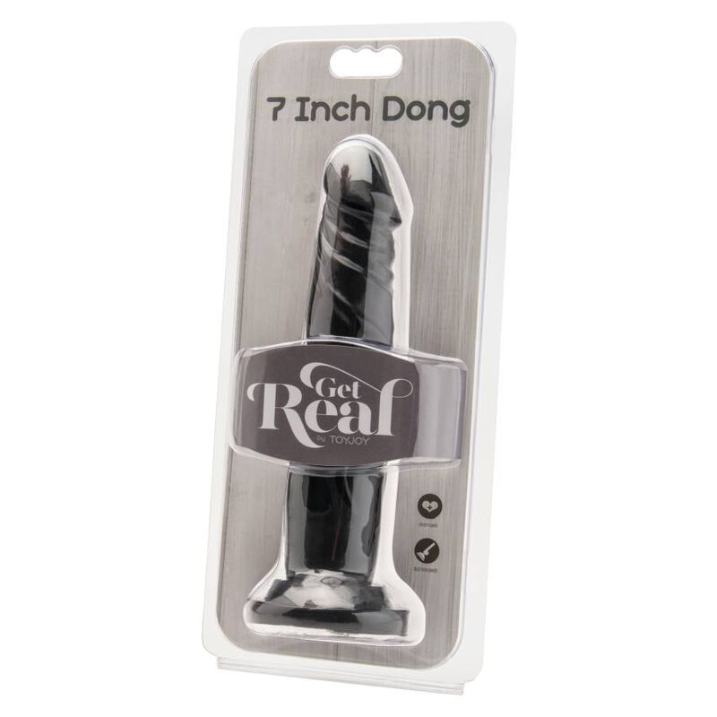 Get Real-Dong 18 cm Nero-PVC 2 Get Real-Dong 18 cm Nero-PVC · Dildo & Stimolatori (immagine 2)