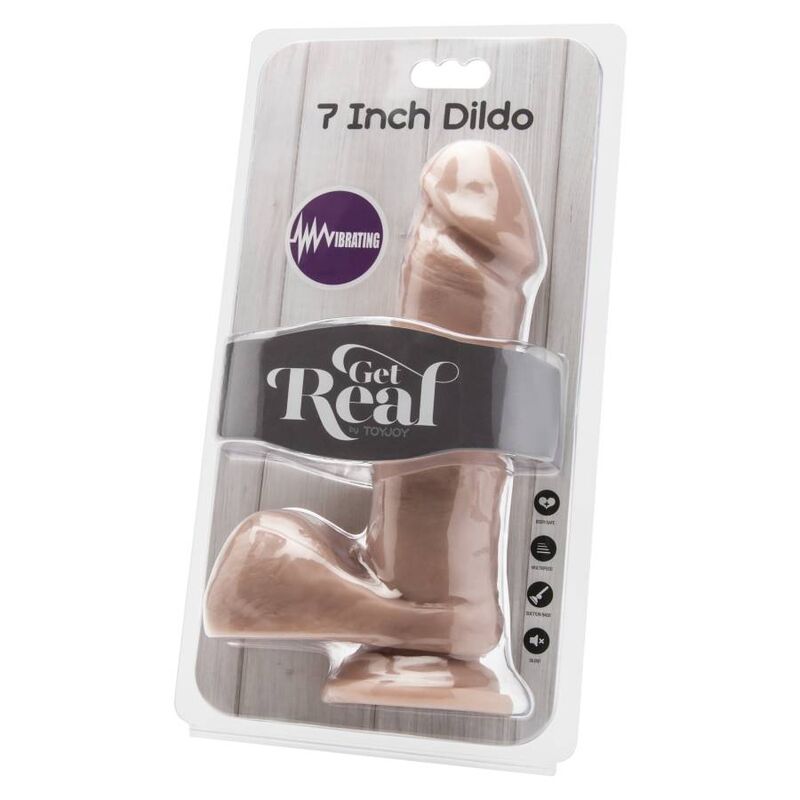 Get Real-Dildo 18 cm con testicoli vibratori naturali in PVC 2 Get Real-Dildo 18 cm con testicoli vibratori naturali in PVC · Vibratori (imaginea 2)
