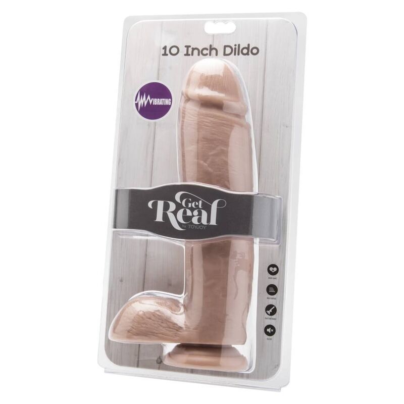 Get Real-Dildo 25,5 cm con testicoli vibranti naturali in PVC 2 Get Real-Dildo 25,5 cm con testicoli vibranti naturali in PVC · Vibratori (imaginea 2)