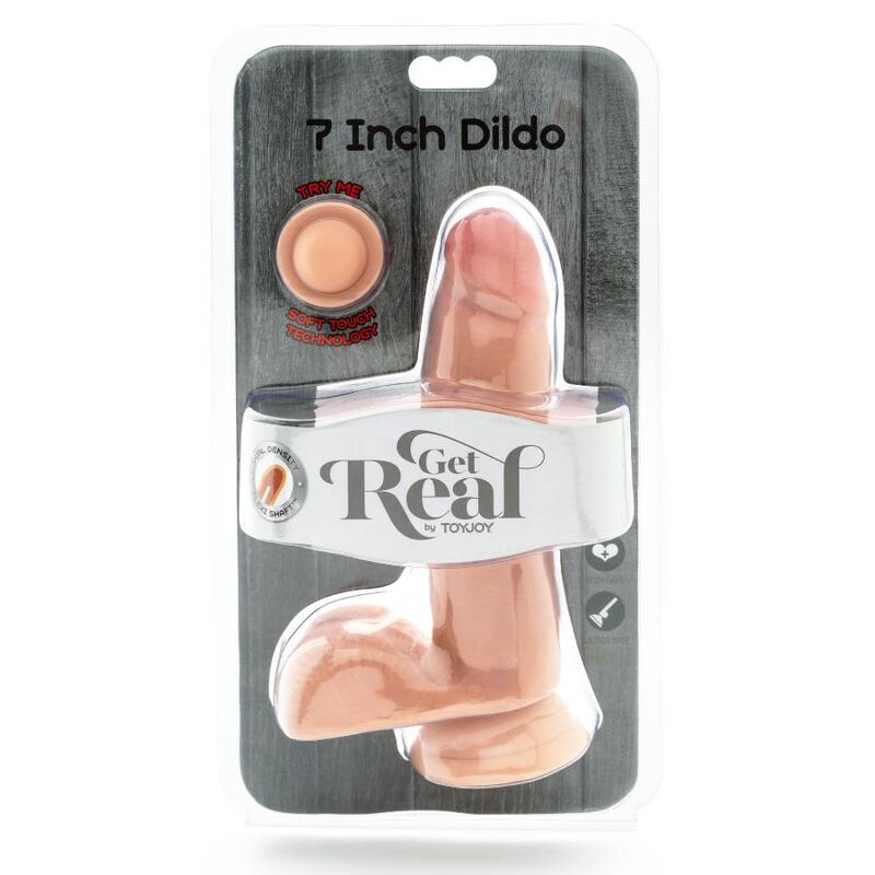 Get Real-Dual Density Dildo 12 cm con testicoli naturali-TPE 3 Get Real-Dual Density Dildo 12 cm con testicoli naturali-TPE · Dildo & Stimolatori (imaginea 3)