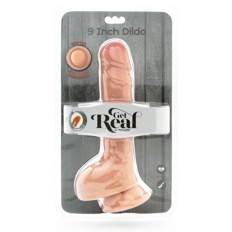 Get Real-Dual Density Dildo 25,5 cm con testicoli naturali-TPE 3 Get Real-Dual Density Dildo 25,5 cm con testicoli naturali-TPE · Dildo & Stimolatori (immagine 3)