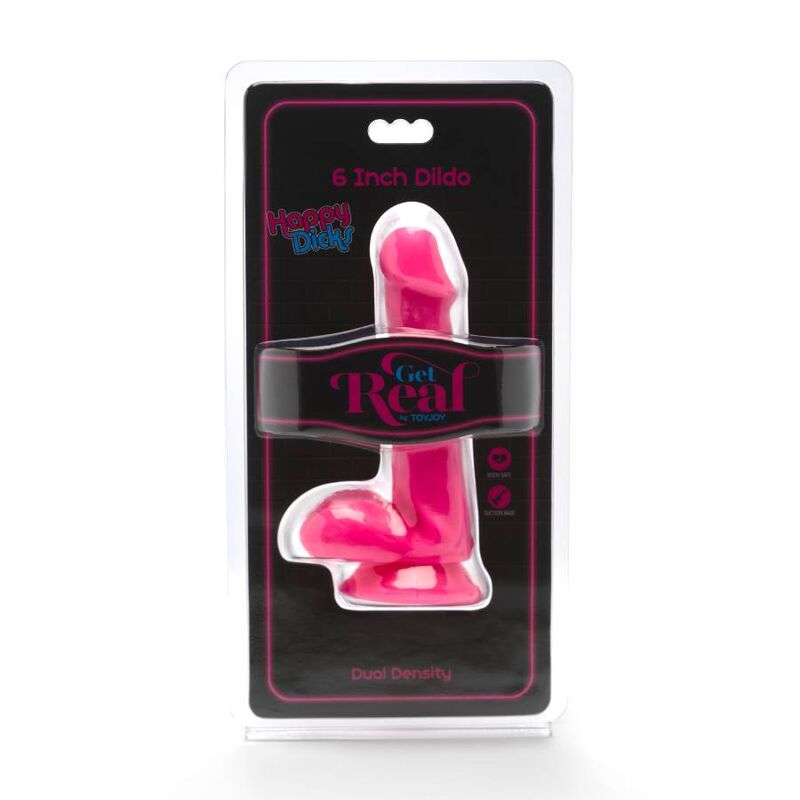 Get Real-Happy Dicks Dildo 12 cm con testicoli Rosa-PVC, Ventosa 2 Get Real-Happy Dicks Dildo 12 cm con testicoli Rosa-PVC, Ventosa · Dildo & Stimolatori (imaginea 2)