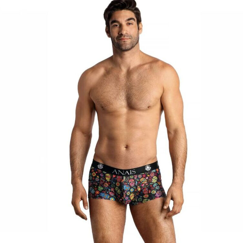 Anais Men-Messico Boxer Sport con stampa floreale e teschio 1 Anais Men-Messico Boxer Sport con stampa floreale e teschio · Intimo uomo