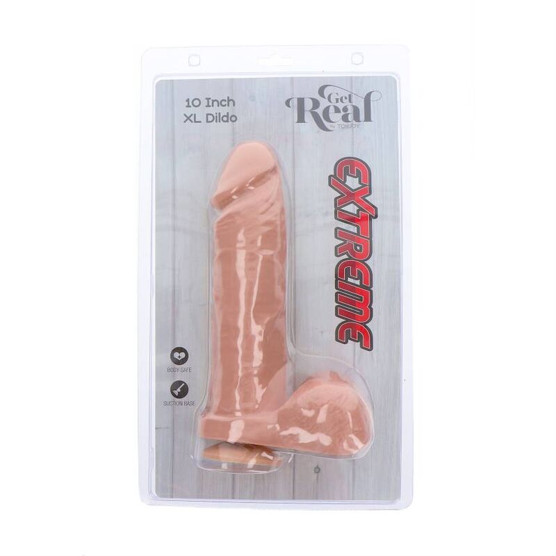Get Real-Extreme Xl Dildo 25,5 cm Natural-PVC, Ventosa · Dildo & Stimolatori (imaginea 5)