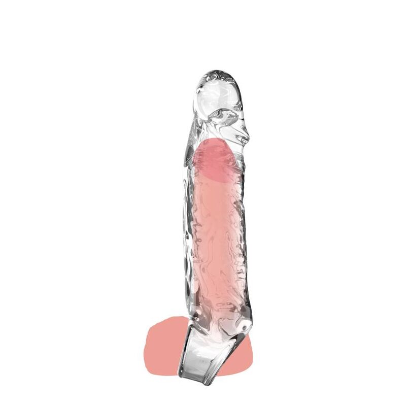 Get Real-Estensione Media 16 cm Trasparente-TPE · Anelli & Guaine per pene (immagine 3)