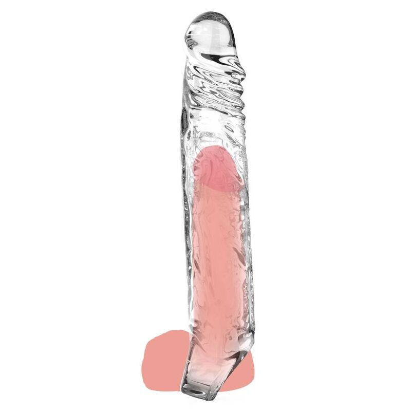 Get Real-Estensione Extralunga 22,5 cm Trasparente-TPE · Anelli & Guaine per pene (immagine 2)