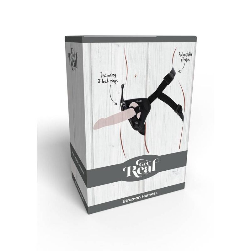 Get Real-Imbracatura Strap-on Nero-Silicone · Strap-on & Imbracature (immagine 9)