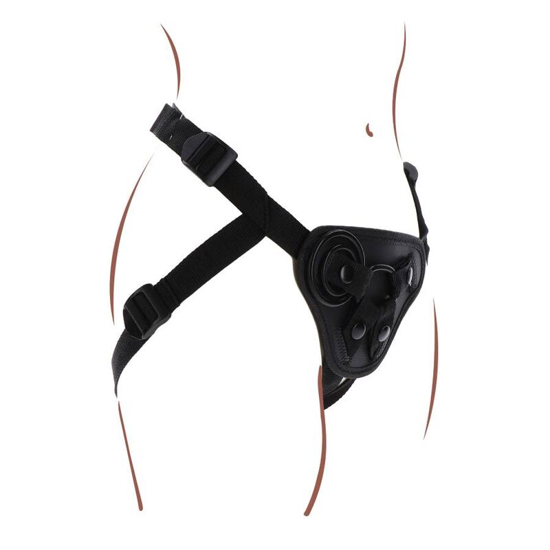 Get Real-Imbracatura Strap-on Nero-Silicone · Strap-on & Imbracature (immagine 3)