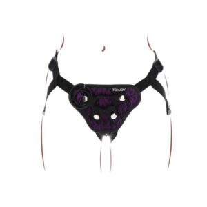 Get Real-Imbracatura Strap-on Pizzo Viola-Silicone · Strap-on & Imbracature (immagine 9)