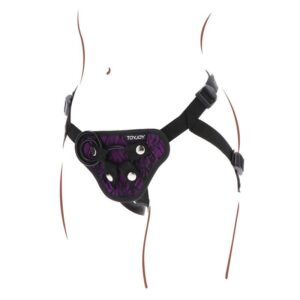 Get Real-Imbracatura Strap-on Pizzo Viola-Silicone · Strap-on & Imbracature (immagine 8)