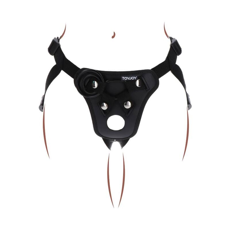 Get Real-Strap-on Pleasure Imbracatura Nero-Silicone · Strap-on & Imbracature (immagine 8)